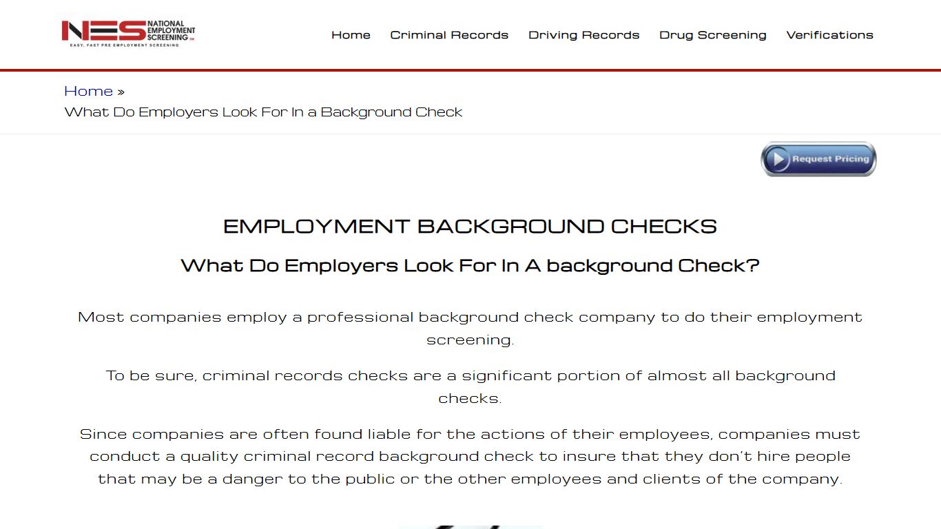 What Do Employers Look For In a Background Check - National Employment ...